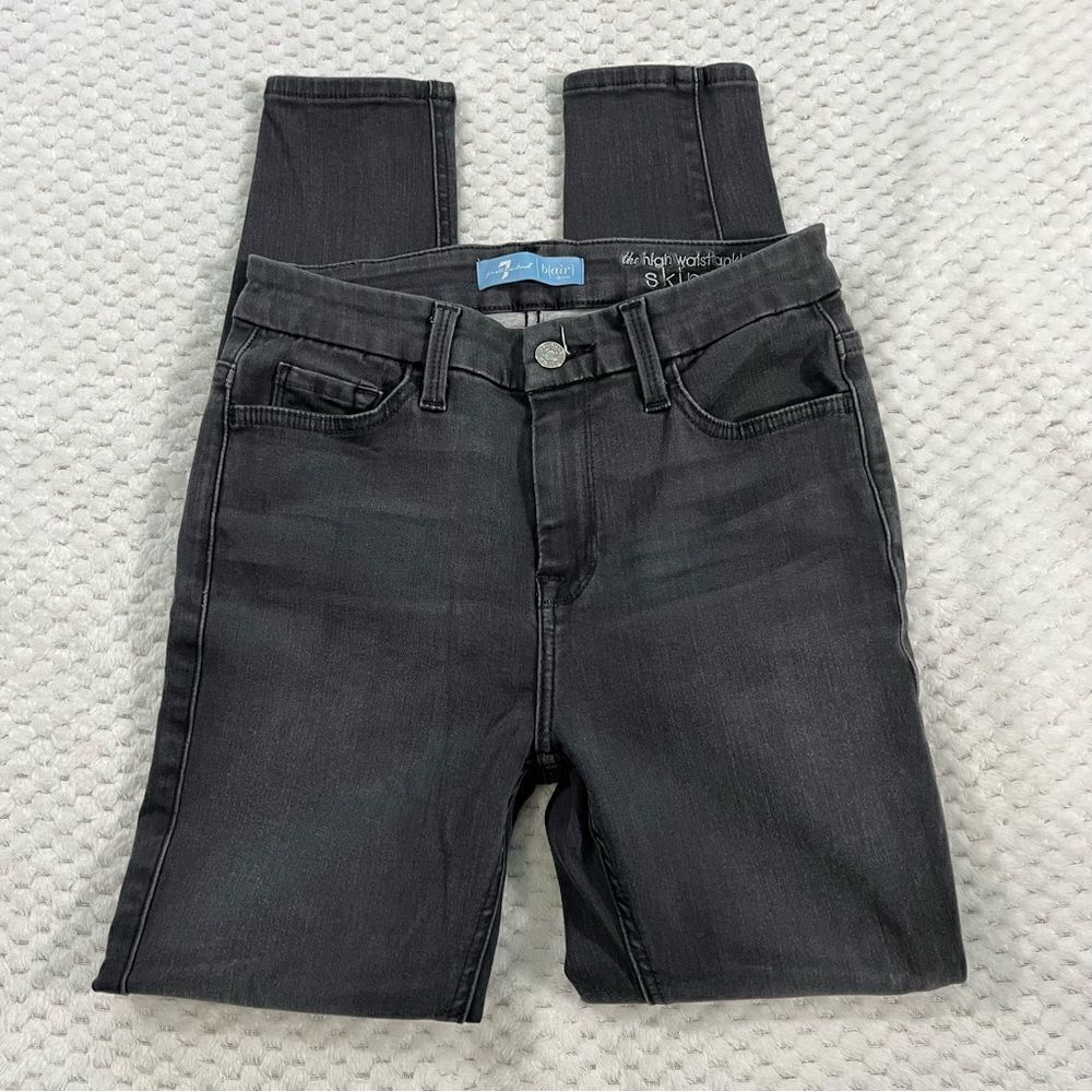 7 for all mankind, B(air), high waist, ankle, skinny, size 26, gray
